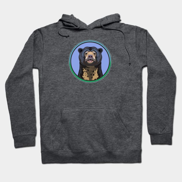 Sun Bear Circle Hoodie by Peppermint Narwhal